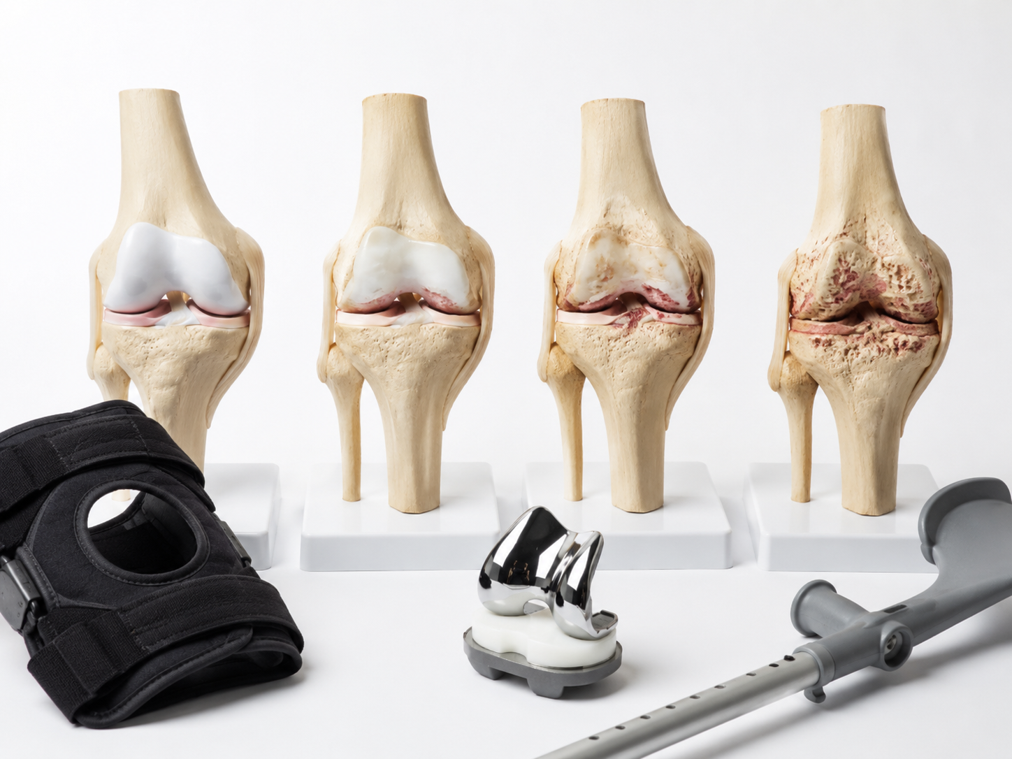 Patient records and knee imaging prepared for an evidence review