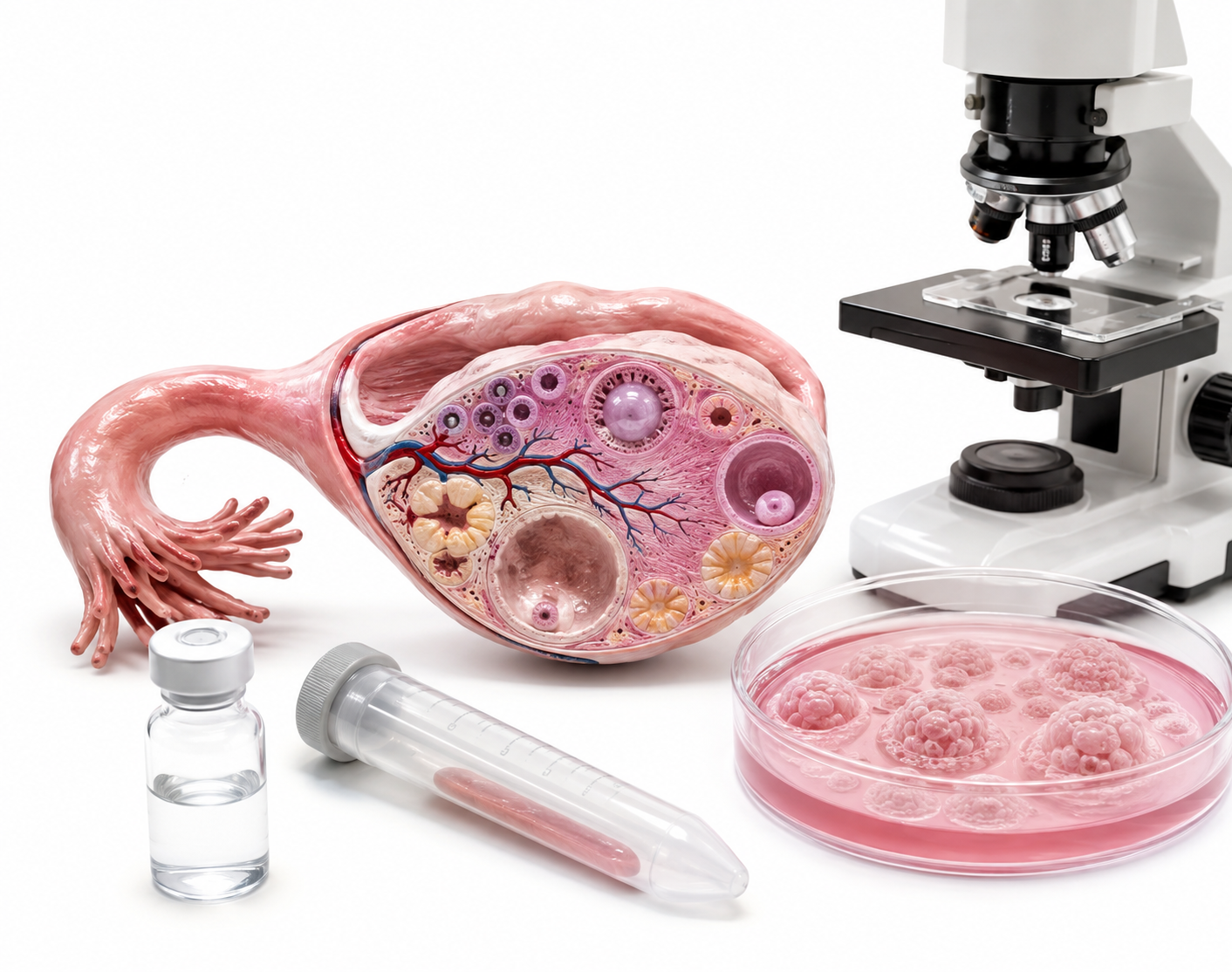 Patient information visual for ovarian regeneration questions and evidence review