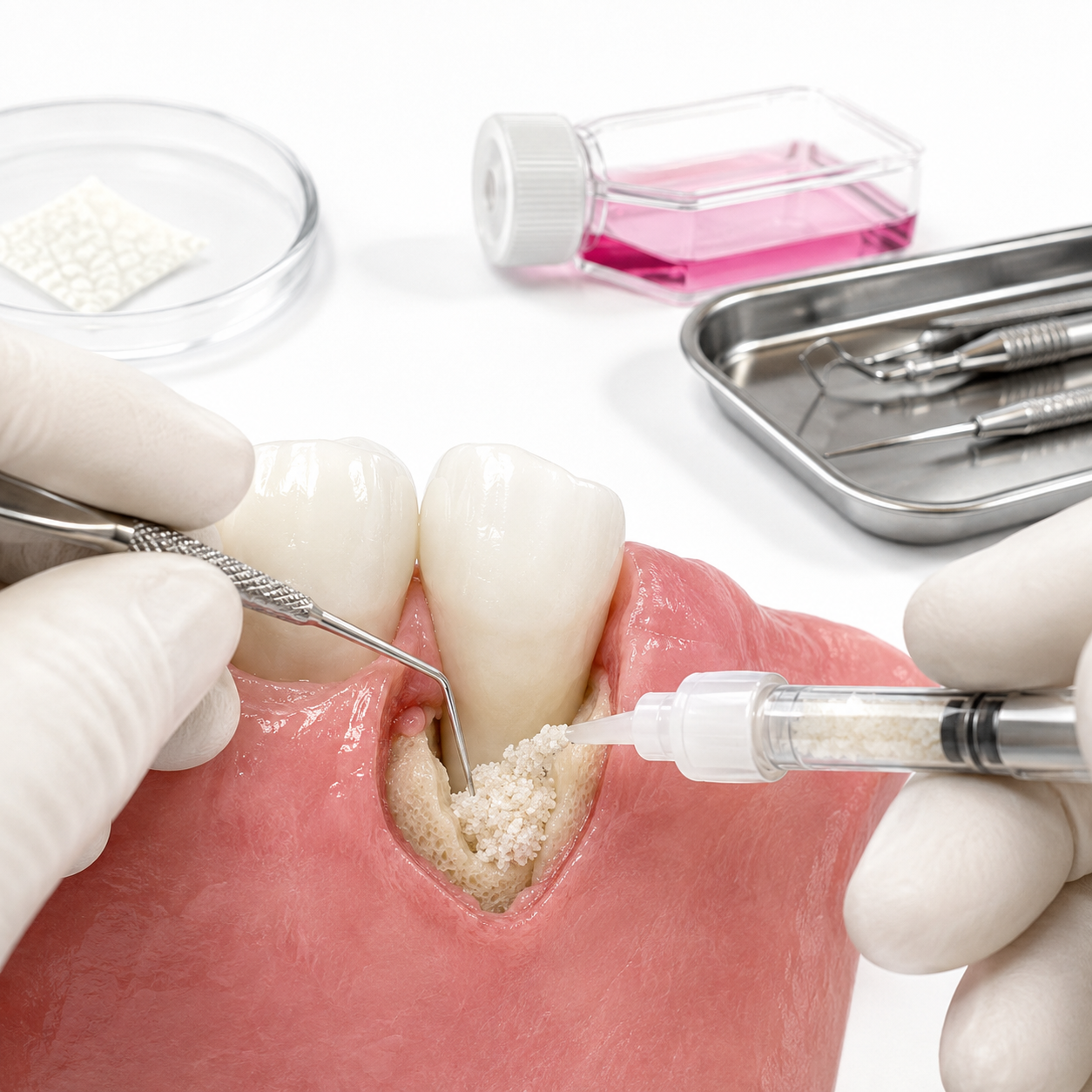Periodontal regenerative treatment assessment and patient record review