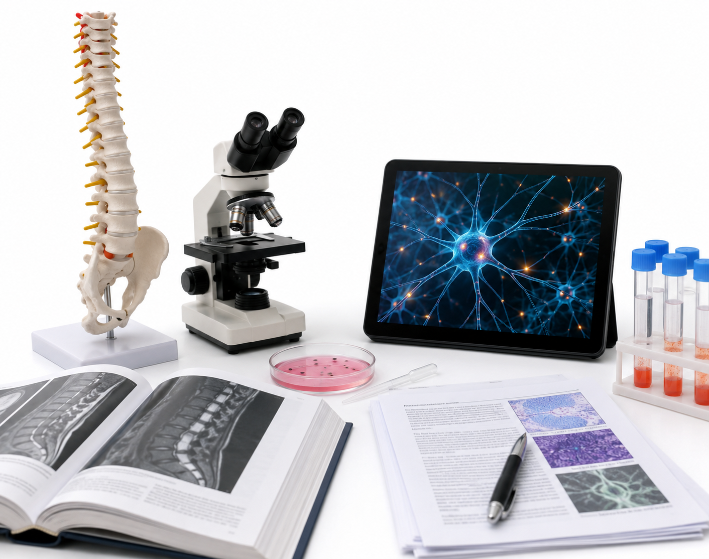 Medical records and imaging prepared for licensed professional review