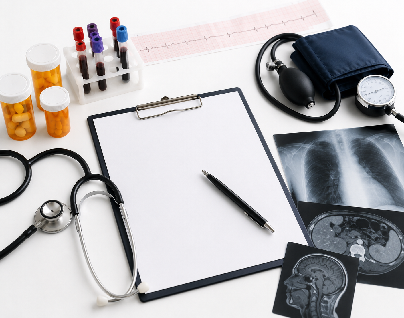 Medical imaging example used alongside medical history during stem cell eligibility review
