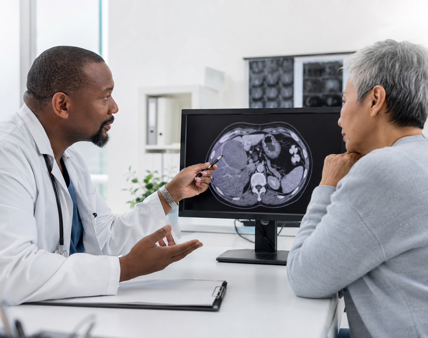 Follow-up imaging review after a health check finding