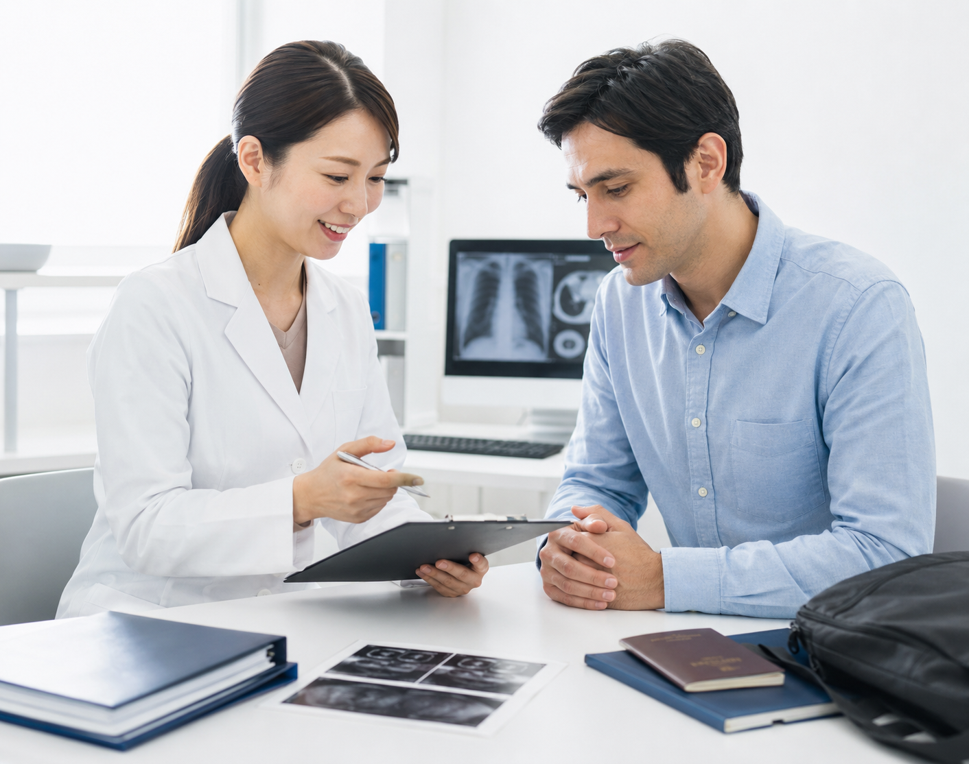 Health check planning support for international visitors in Japan