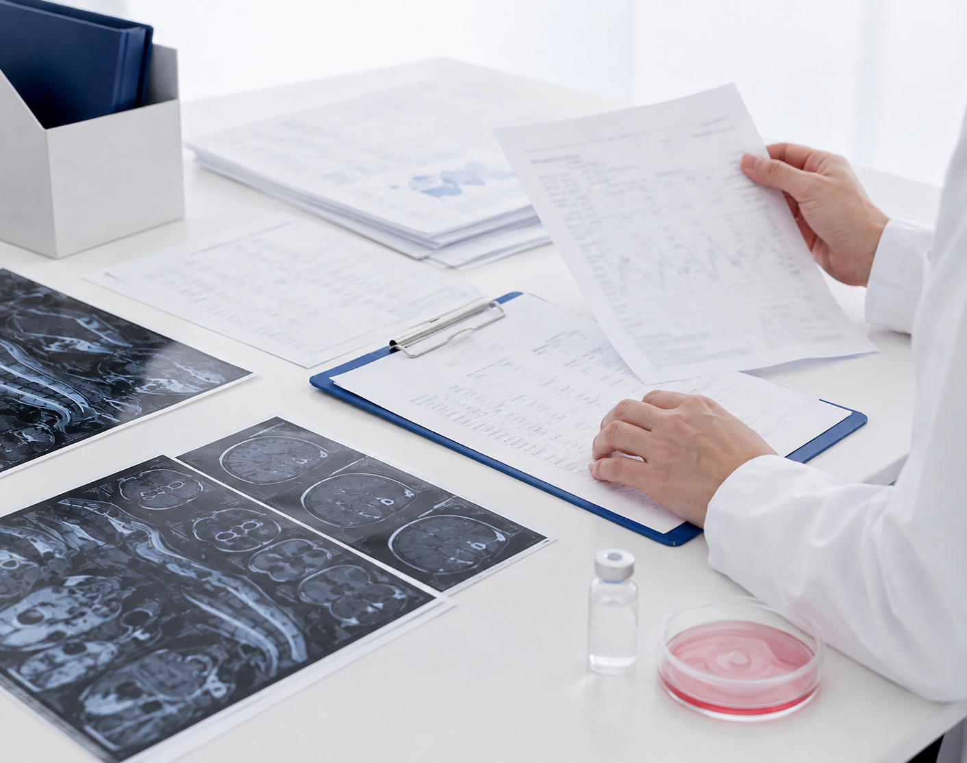 Medical records organized for diagnosis-specific eligibility and evidence review