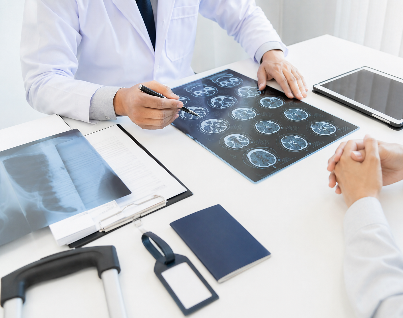 Patient medical records and imaging prepared for regenerative medicine review in Japan