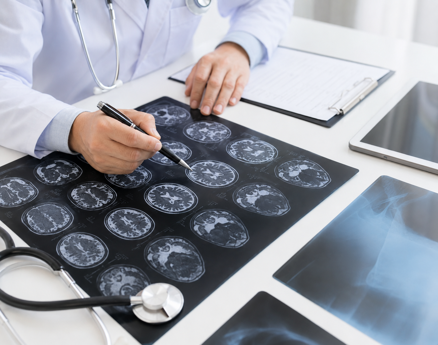 Medical imaging used to confirm diagnosis before regenerative medicine physician review