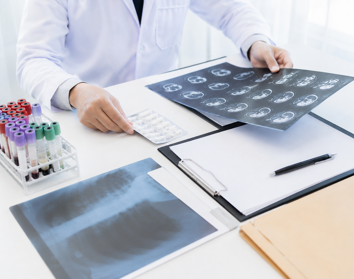 Patient records organized before regenerative medicine physician eligibility review