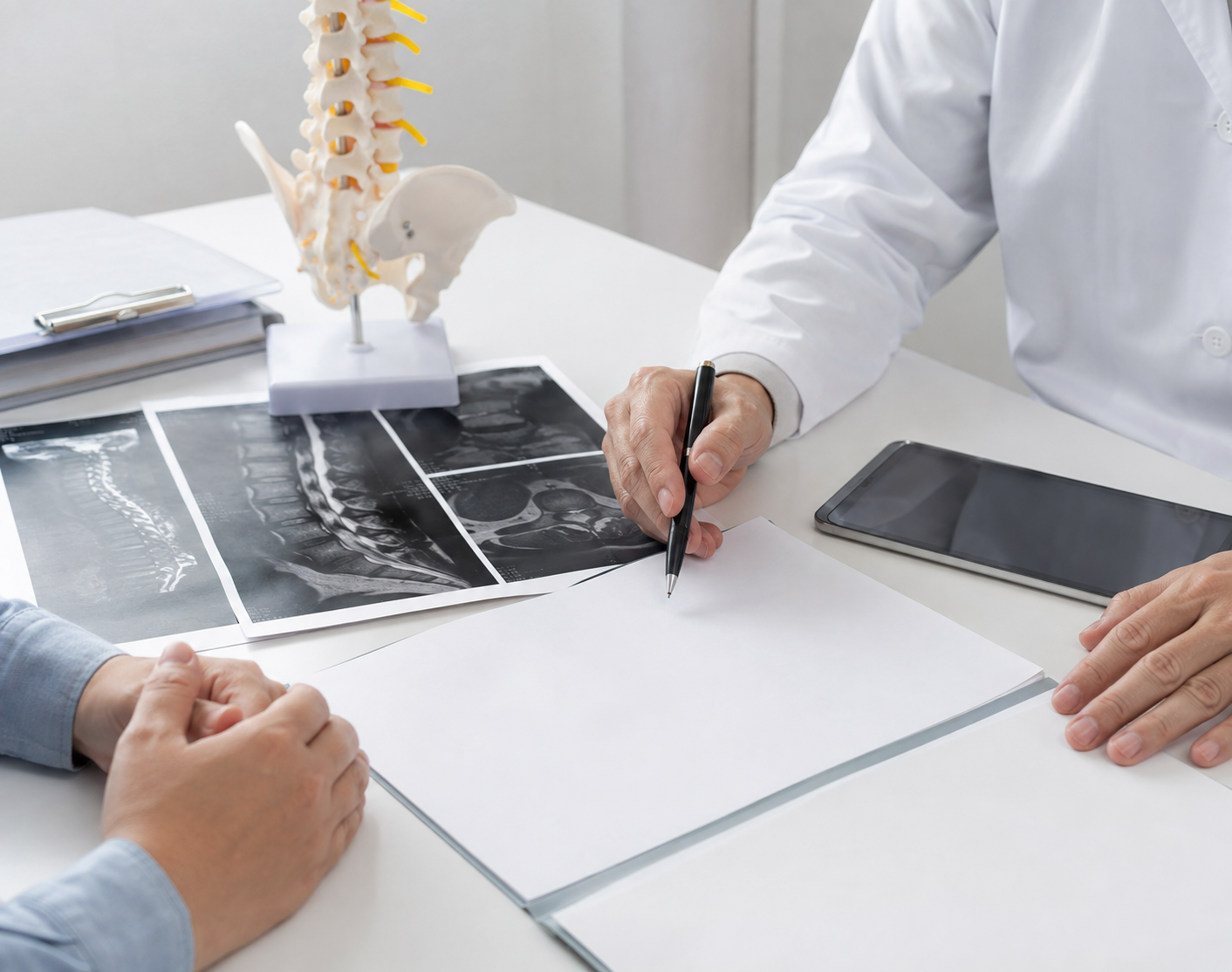 Medical records and imaging reviewed for stem cell therapy eligibility