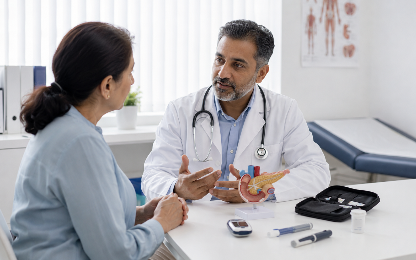Clinical records prepared for a diabetes cell-therapy evidence review
